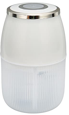 Tritatutto Elettrico Testa di Taglio a 3 Lame Motore Ad Alta velocità da 40 W Cuscinetto Silenzioso Ricarica USB Tritatutto Elettrico per Aglio per Carne Chili Aglio (Placcato argento bianco)