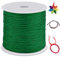 LEREATI Nylon Cord 0.8mm x 100m, Satin Cord Nylon String Macrame Cord, Coloured Beading Thread String for Making Bracelet, Necklace, Chinese Knot, Jewellery (Green)