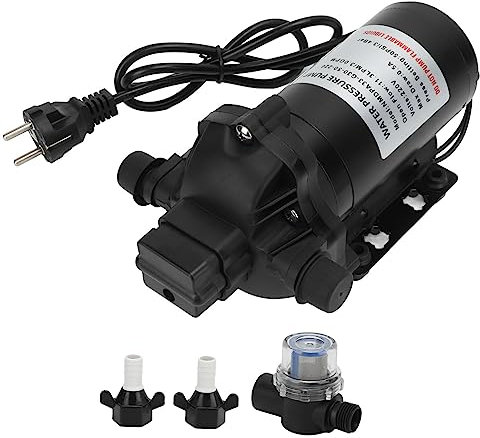 Bomba de Diafragma de Agua 220V 11.3LPM 50PSI Bomba de Diafragma de Presión de Agua Autocebante para Coche RV Yate Caravana Barco Marino