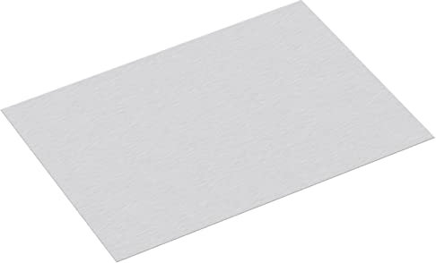 sourcing map Hoja de aluminio 1060, placa de aluminio rectangular de 300 mm x 200 mm, 1 mm de grosor, material de metal plano con película protectora
