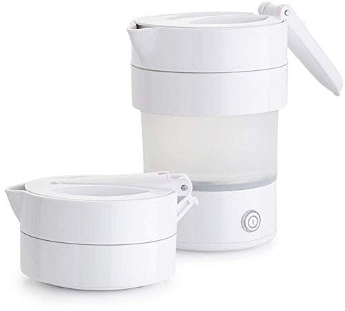 Bouilloire électrique pliable Bouilloire électrique pliable en silicone léger, Bouilloire pliable, 0,6 L rapide (Couleur : Rose) Present