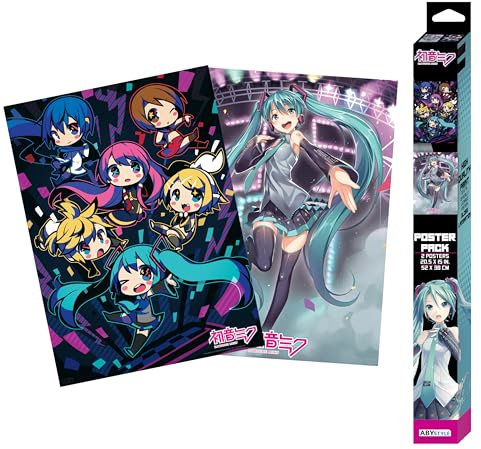 ABYSTYLE - Hatsune Miku – Set 2 Chibi Poster – Hatsune Miku (52 x 38 cm)
