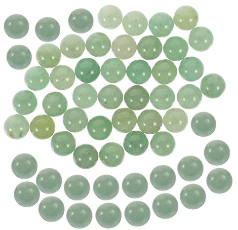 LALAFINA 50pcs Essential Oil Bottle Roller Ball Decorative Beads Freshwater Pearl Gemstones Sphere Balls Natural Quartz Gemstone Undrilled Beads Filling Meditation Stone Natural