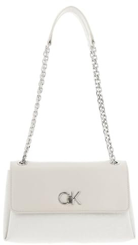 Calvin Klein Damen RE-Lock Conv Shoulder Bag_JCQ Tasche, Grey melé