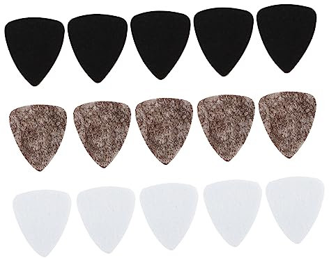 BESTonZON 30 Stk Plektrum Daumen Teardrop-Bass-Plektren Ukulele Plektren Filz Auto Cool Gitarrenzubehör musikinstrumente Ukulelenteile Gitarrenparts Fenster gefühlt Wollfilz Harfe Komponente