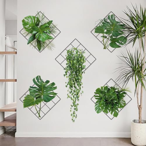 Wand Deko Kinderzimmer Mädchen - Schlafzimmer Deko Wand Wandtattoo Grünen Pflanzen Simulation Hängende Pflanzen Wandsticker Selbstklebend 0411