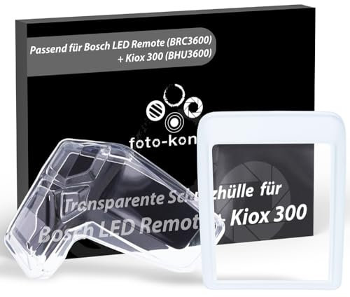 foto-kontor Schutzhüllen 2er Set kompatibel mit Bosch Kiox 300 (BHU3600) und Bosch LED Remote (BRC3600) klare Hülle E-Bike Fahrrad Display Bedieneinheit Schutz gegen Wasser und Schmutz