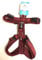Petlando Hundebrustgeschirr Mesh Y-Comfort Bordeaux M (Halsumfang 46-74 cm, Brustumfang 50-74 cm)