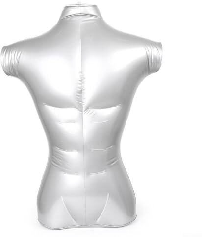 EpheyFIF Aufblasbare Schaufensterpuppe für Herren, Halbkörper, Schaufensterpuppe, Top-Kleidung, Requisiten, kompakt und flexibel, aufblasbarer Schaufensterpuppe, Torso für Schmuck und Schals