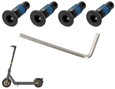 LUCK4U Tornillos 4 piezas + palanca 1 pieza para Xiaomi M365 Pro Pro2 1S Mi3 Tornillos de repuesto para Segway Ninebot Max G30 ES Serie F Accesorios Piezas de repuesto Scooter eléctrico