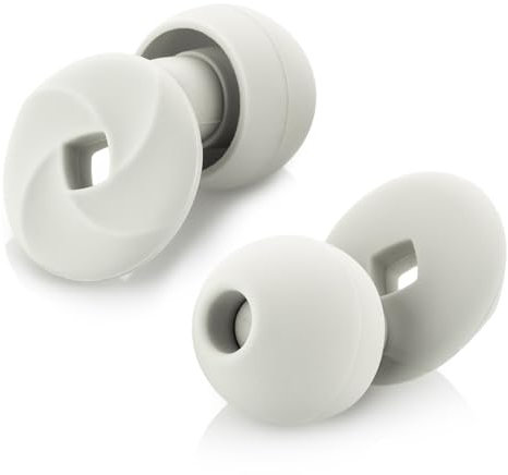 Ohrstöpsel zum Schlafen - Weicher, wiederverwendbarer Silikon Gehörschutz, SNR 33 dB Geräuschreduzierung. Mit Tragebox und Aufsätzen in Größen XS/S/M/L. (starlight, Einheitsgröße)