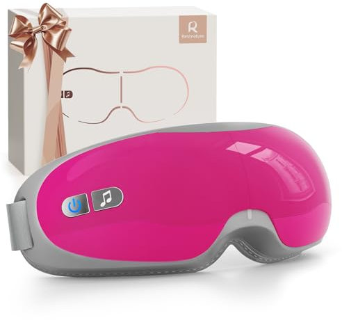 Restnature Augenmassagegerät, Augenmaske mit Wärmemusik, Geburtstagsgeschenke für Frauen, Augenpflege, Mutter, Geburtstagsgeschenke, intelligente Augenmaske zum Entspannen der Augen, reduziert die