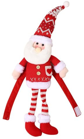 YIGZYCN Weihnachtsmann/Elch/Schneemann, Weihnachtsvorhangschnalle, schöne Puppen, Ornament, Feiertagsparty-Dekorationen für Fensterdekoration 2024