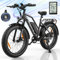 Vipdrive EBike Mountainbike, E Fatbike 24 Zoll mit 48V/13Ah Abnehmbarer Akku, 5 PAS-Modus, 3 Fahrmodi, Top Speed 25km/h, Elektrofahrrad Damen Herren mit 250W Motor, 7-Gang fur All-Terrain
