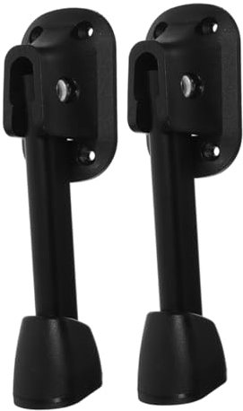 VILLCASE 2pcs Folding Table Base Table Legs Metal Furniture Legs Modern Metal Furniture Feet Wrought Iron Black