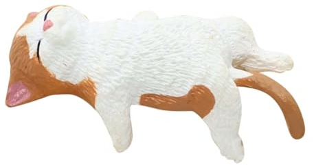 Miniatur Katzen Figuren - Kleintier Katze Figuren, Figur Computermonitor | Dekofigur Schreibtisch, Tier für, niedliche Statue für Schreibtisch Deko und Display