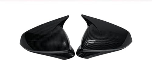 Cubierta Carcasa Espejo Retrovisor Para Seat Para Leon Para MK4 2020-2024 Para Cupra 2022-2024 Tapa Espejo Retrovisor Fibra Carbono ABS Negro Brillante(Carbon pattern)