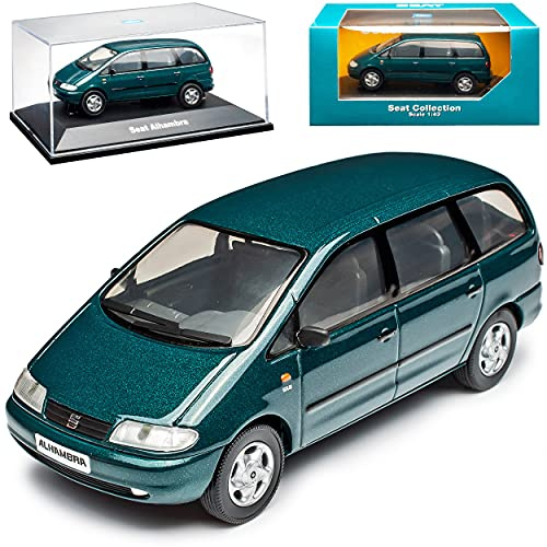 alles-meine.de GmbH Seat Alhambra I Baugleich Sharan I Van Grün 1995-2010 1/43 Herpa Modell Auto mit individiuellem Wunschkennzeichen