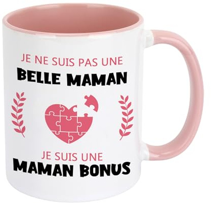 Hisxierng Mug Cadeau pour Belle Mère Tasse à Café Original pour Belle-Maman | Idée Cadeau Anniversaire Fête des Mères Cadeaux Noel Beau-Maman
