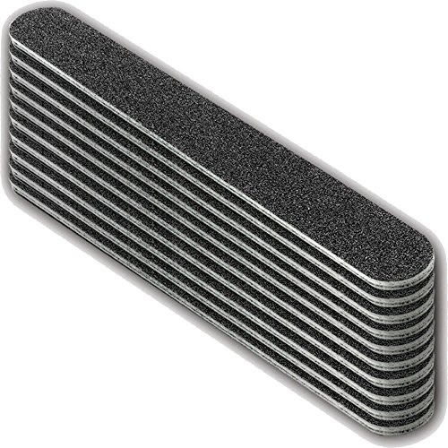 SALON SERVICES The Edge Duraboard Cushioned Nail File - Grit 80/80 (10) Black Silicon Carbide
