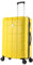 ATX Luggage Suitcase Large on 4 Dual Spinner Wheels Super Lightweight ABS Hard Shell Hold Check in with Built-in TSA Lock (Yellow, 110Liter)
