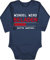 Body langarm Mädchen Junge - Sprüche - Windel wird beladen bitte warten I Nachwuchs Geschenk Baby Geschenk werdende Eltern - 3/6 Monate - Navy Blau - babybody neugeborene babygeschenke spruch