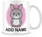 MUGGZ Bunny Rabbit Mug - Personalised Cup with Name - Gift for Kids – Custom Funny Coffee Mug – Unique Gift for Friends & Family