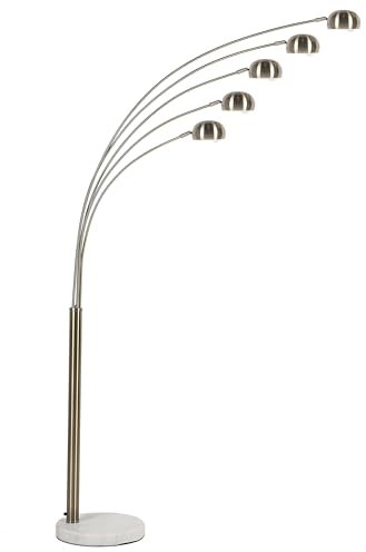 Beliani Elegante Stehlampe aus goldenem Metall im Vintage-Stil 210 cm Flinders