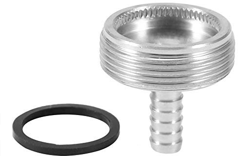 Fdit Bier Wasserhahn Adapter Reinigung Edelstahl 1/4 Wasserhahn Adapter Zubehör Einfache Installation MEHRWEG VERPAKUNG