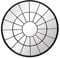 Aspect Round Window Industrial Metal Mirror, Black, 80 Dia x 5(D) cm,M39BK