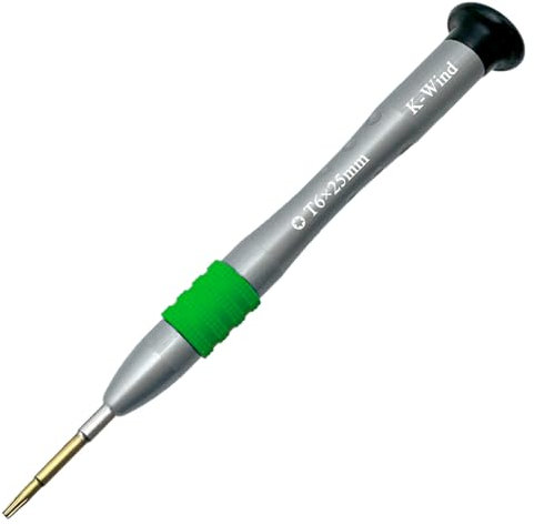 T6 Torx Screwdriver, Torx T6 Screwdriver, S2 High Alloy Steel Head, Magnetic Tip, Rotating Cap, Anti-Slip Grip, 6 Point Star Screwdriver for MacBook Pro Mac Mini Computer HDD SSD Maintenance