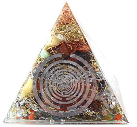 Orpanit® Orgonite Orgon Orgonit Skalar Pyramide MWO Lakhovsky XL I 100% echter Orgonit I Schutz gegen EMF, 5G, Haarp, Funkstrahlung I echte Orgonenergie für mehr Harmonie I Gesundheit