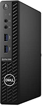Dell Optiplex 3080 MFF, Core i3-10100T, 4GB RAM, 128GB SSD, Intel UHD 630 (HWHK3), Schwarz