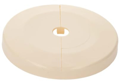tecuro Scharnierrosette Ø 12 mm x Ø 85 mm x 8 mm - Kunststoff ABS weiß