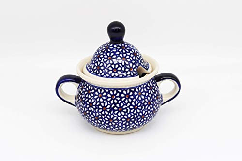 Handmade Polish Pottery Sugar Bowl (0.35l) Florence Pattern