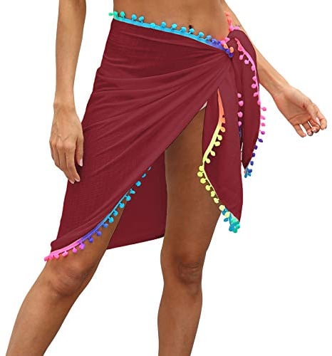 Loalirando Wrap de Plage Femme à Frange Couverture Maillot de Bain Cache Bikini Vacances Plage