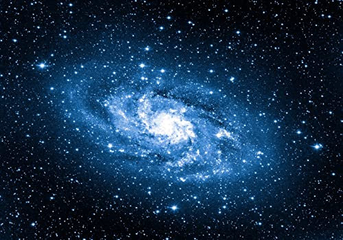 Fototapete 3D Effekt Vliestapete Tapeten Galaxie-Wirbelsterne Des Blauen Universums Fototapete Wandtapete Wallpaper Wandbilder 200x140cm