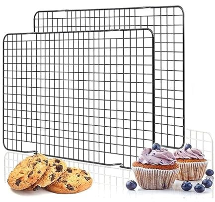 KangBaz Grille, Rejilla de Refrigeración Patisserie, Rejilla INOX Rejilla de Refrigeración Pastelería para el Hogar Pastelería Café Restaurante (2 Piezas)