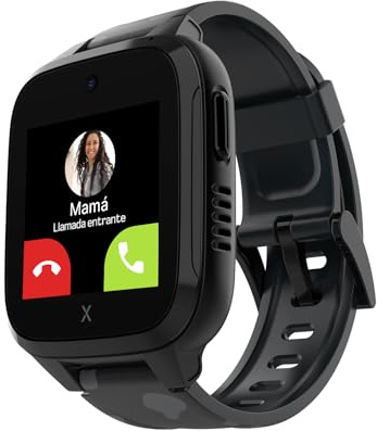 XPLORA XGO 3 Teléfono Reloj 4G para niños (con SIM) - GPS, SOS, Llamadas | Llamadas, Mensajes, Modo Colegio, SOS, GPS, Cámara y Podómetro - Incluye 3 Meses de suscripción Gratuita (Negro)