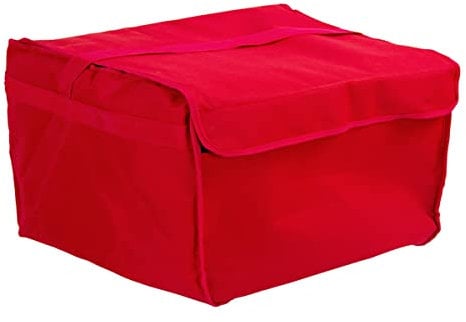 GGM Gastro | PBI64R | Pizzabag/Isoliertasche - für 8 Familienpizzen - 60x40cm - Rot