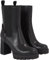 Calvin Klein Piattaforma Chelsea Boot Lth Wn, Stivale Mid Donna, Triplo Nero, 40 EU