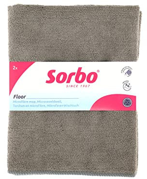 Sorbo Microfibre Floor Cloth, Streak Free, Super Absorbent, Multi-Purpose, Perfect for Car Cleaning and House, 50cm X 60cm