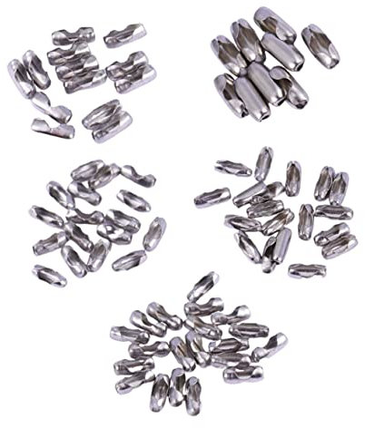 COHEALI 200st Kugelkettenverbinder Halskette Mit Kugelkette Kugelketten-verbindungsverschlüsse Edelstahlverschlüsse Schlüsselanhänger Mit Kugelkette Schmuck Angekettet Halskette Perlen