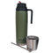 Gaucho Bruno Termo Yerba Mate 3 en 1 - Termo para Yerba Mate con pico cebador pico rojo de alto precision iconico - Incluye Mate y Bombilla - Acero Inoxidable Termico - Capacidad de 1 litro
