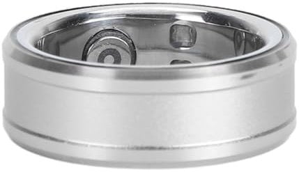 Smart Ring für Gesundheitsaktivitäten und Fitness - Schlafüberwachung, Körper Schrittzähler, NFC integrierter Sport Ring (Silber)