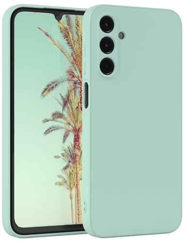 EAZY CASE Coque de protection en silicone pour Samsung Galaxy A15 - Vert - Souple - Résistant aux chocs - Avec protection de l'appareil photo - Fine - Protection en TPU - Bumper - Vert menthe