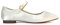 ESSEX GLAM Womens Mary Jane Ballet Shoes Ladies Flats Buckle Strap Square Toe Red Patent Dolly Pumps Size 4
