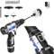 Cordless Power Drill with Cleaning Brushes, 12V 1500mAh Cordless Drill and Screwdriver Brush Head Set, Maximum Torque 45 N.M, 18+1 Positions, Dual Speed 0-400/1400rpm, 0.75 * 0.6 * 0.18 FT