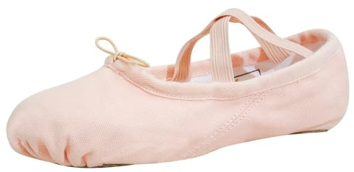 flexdans Ballet Shoes, Canvas Ballet Flats Dance Shoes, Ballet Slippers Ballerina Flats Gymnastic Shoe for Girls Women