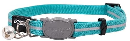 Rogz Alleycat Safeloc Halsband, Blaugrün, Größe S